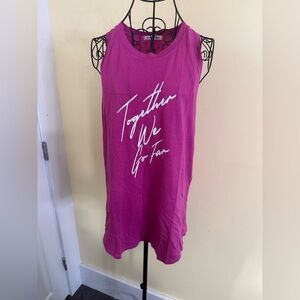 Peloton “Together We Go Far” Racerback Tank in Hot Pink Size Large